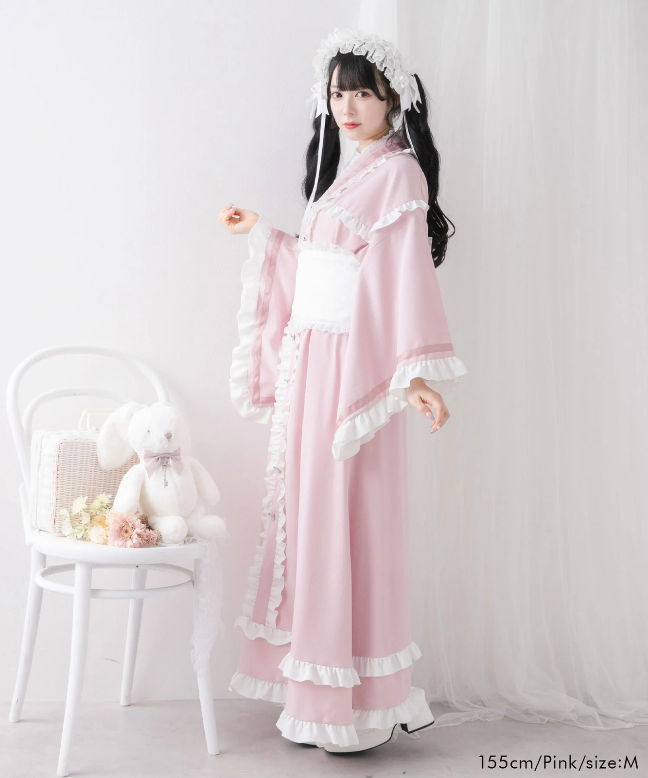 BULK BUY Ruffled Ribbon Tiered Yukata Jirai New