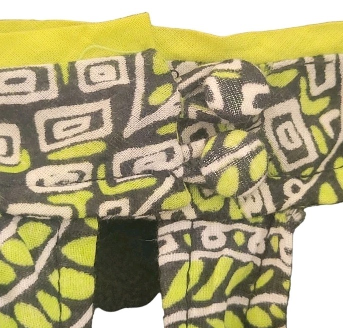 Burning Torch Green Graphic print Halter maxi dress Size-P