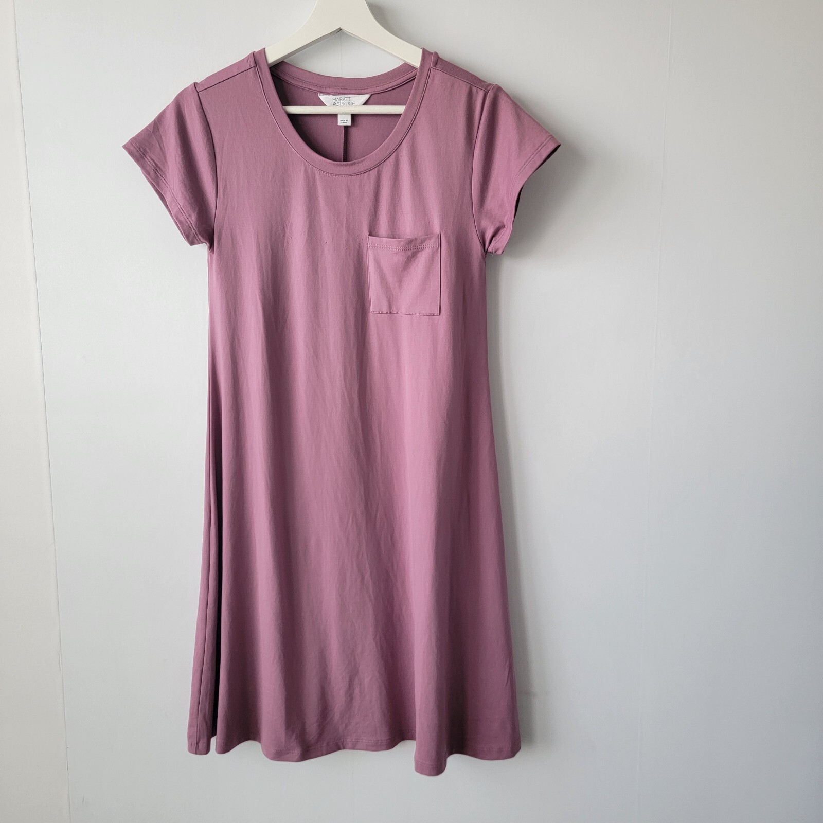 market & spruce Stitch Fix womens alison knit t-shirt dress size S cup sleeve