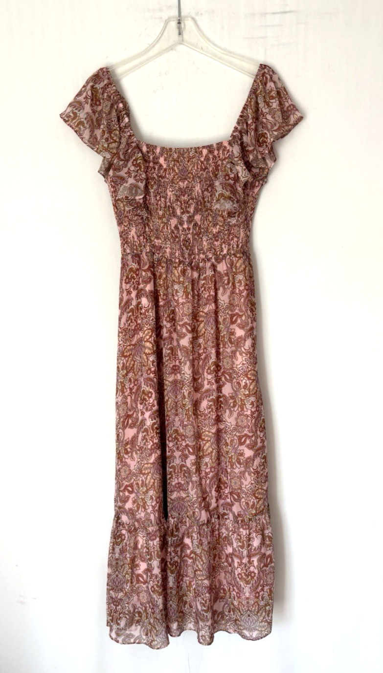 Lucy Paris Dress Medium Maxi Long Aline Floral Boho Sundress