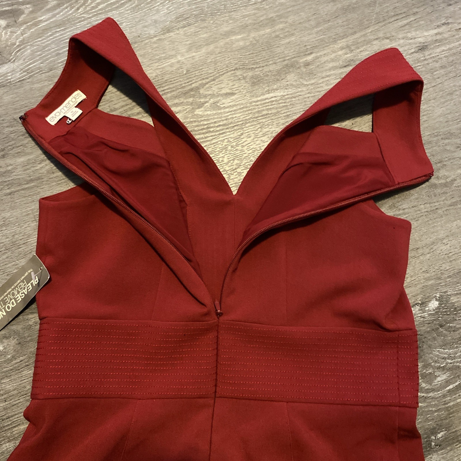 ***NWT***EVA MENDES FOR NEW YORK & COMPANY “MARISOL” MIDI RED DRESS SIZE 10