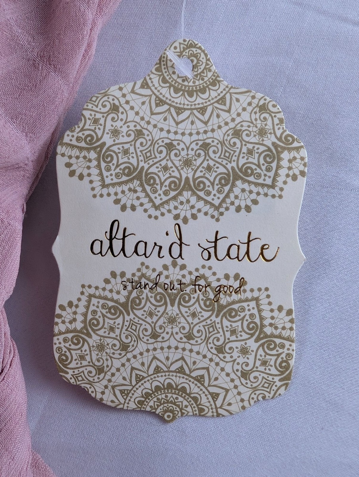 Altard State Blush Pink Sleeveless Wrap Dress Tie Waist Ruffle Hem Rouched NWT