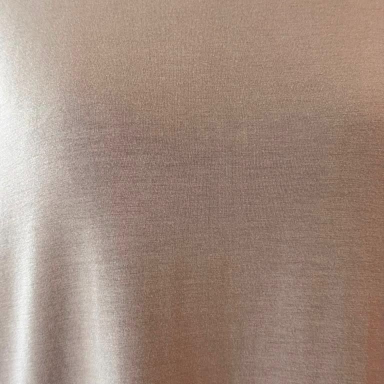 Eileen Fisher Taupe Grey Stretch Jersey Pockets Sleeveless Midi Dress Large NWT