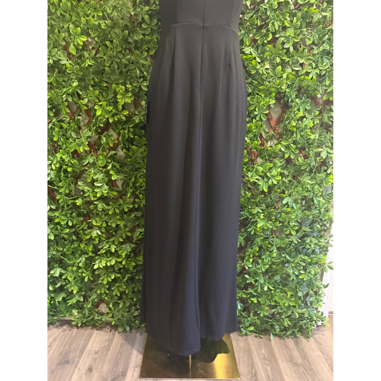 NWT- Romantic Existence Black Column Maxi Dress
