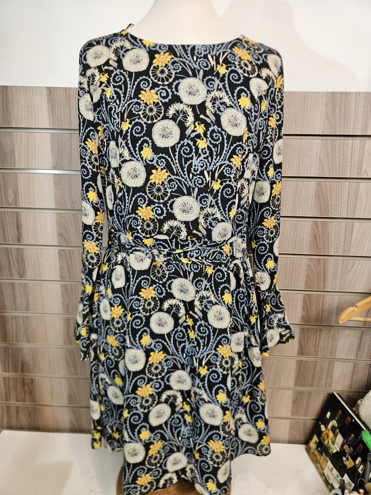 Joe Browns Flow Dress Ladies Floral Lined Soft Zip Up Summer Holiday UK 16