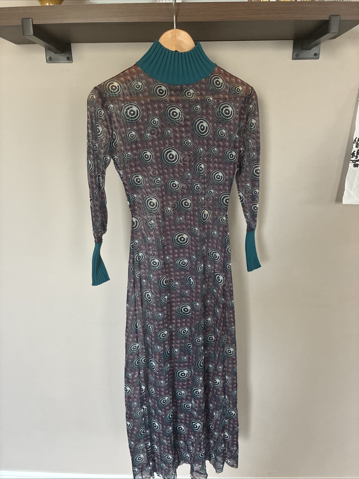 Jean Paul Gaultier FEMME Maille Classique semi-sheer maxi dress 1996 Size 40