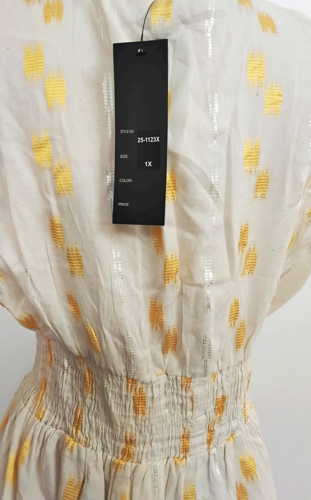 NWT Me 2 Magic Anthropologie Maxi Dress 1X Cream Yellow Gold Embroidered Boho