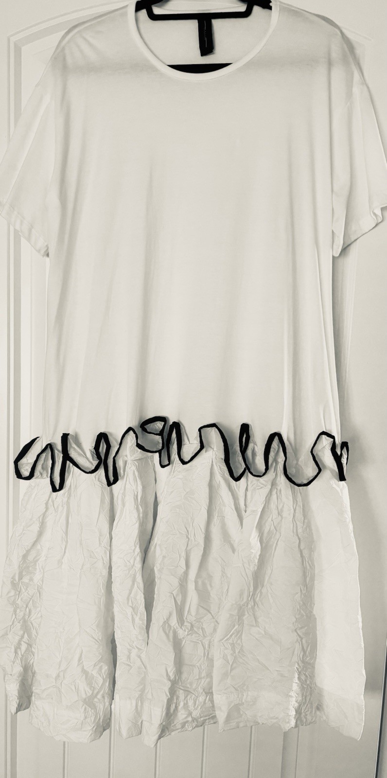 Amma by Kedem Sasson White Artsy Tunic Dress Sz 3