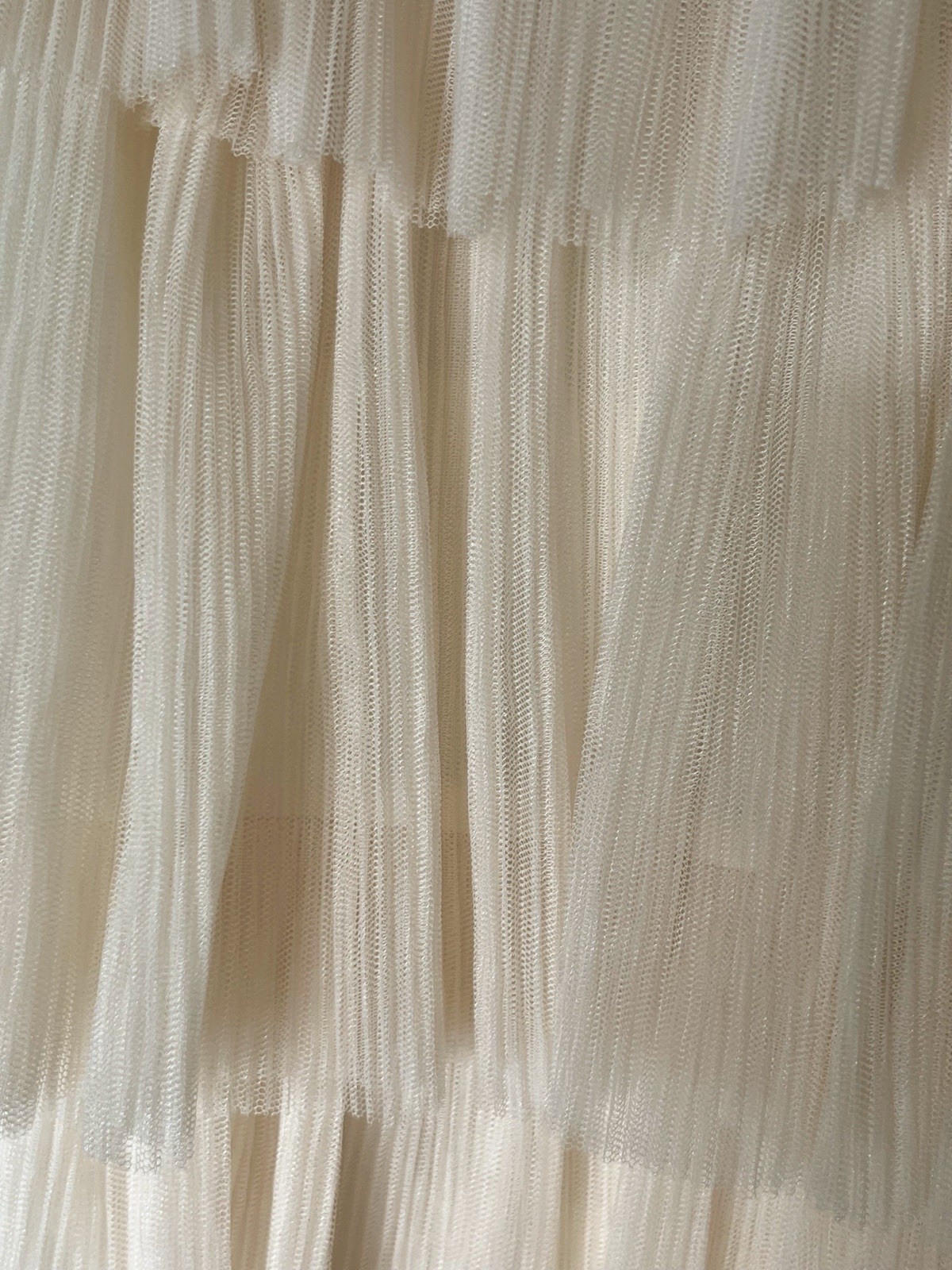 Idem Ditto Women’s Formal Sleeveless Ruffle Mini Dress Size Small Cream Chiffon
