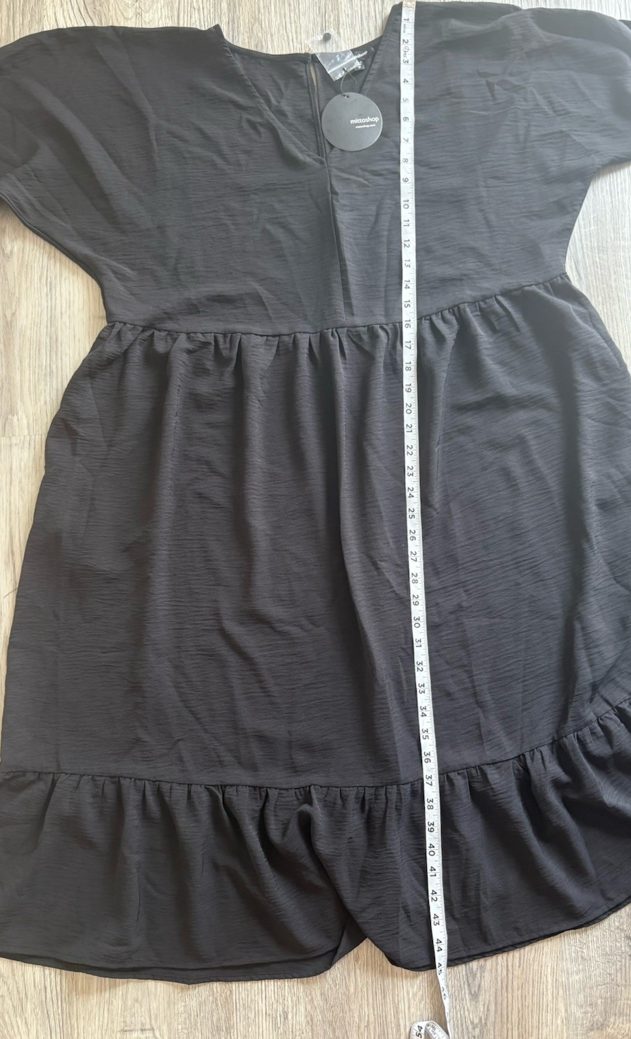 Mittoshop The Stevie Botique Long Sleeve Black Dress Size Medium NWT