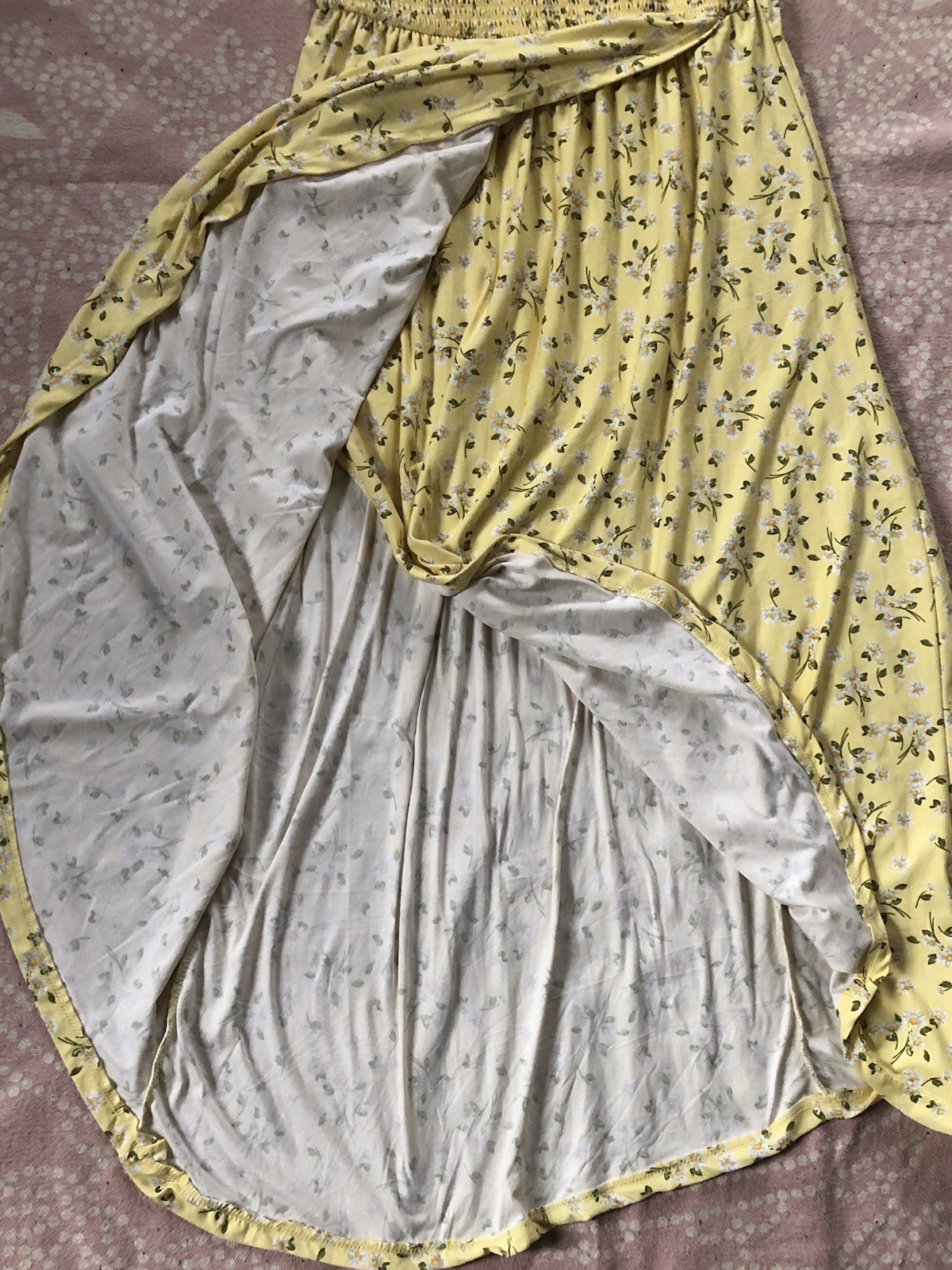 J for Justify XL Yellow Floral Summer Dress Daisies