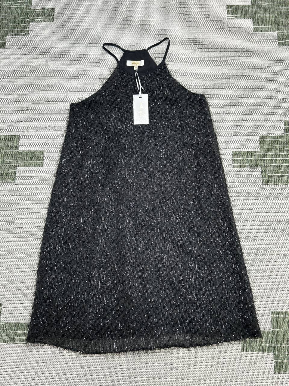 Britt Ryan Dress Womens Xs Black Silk Knit Pullover New