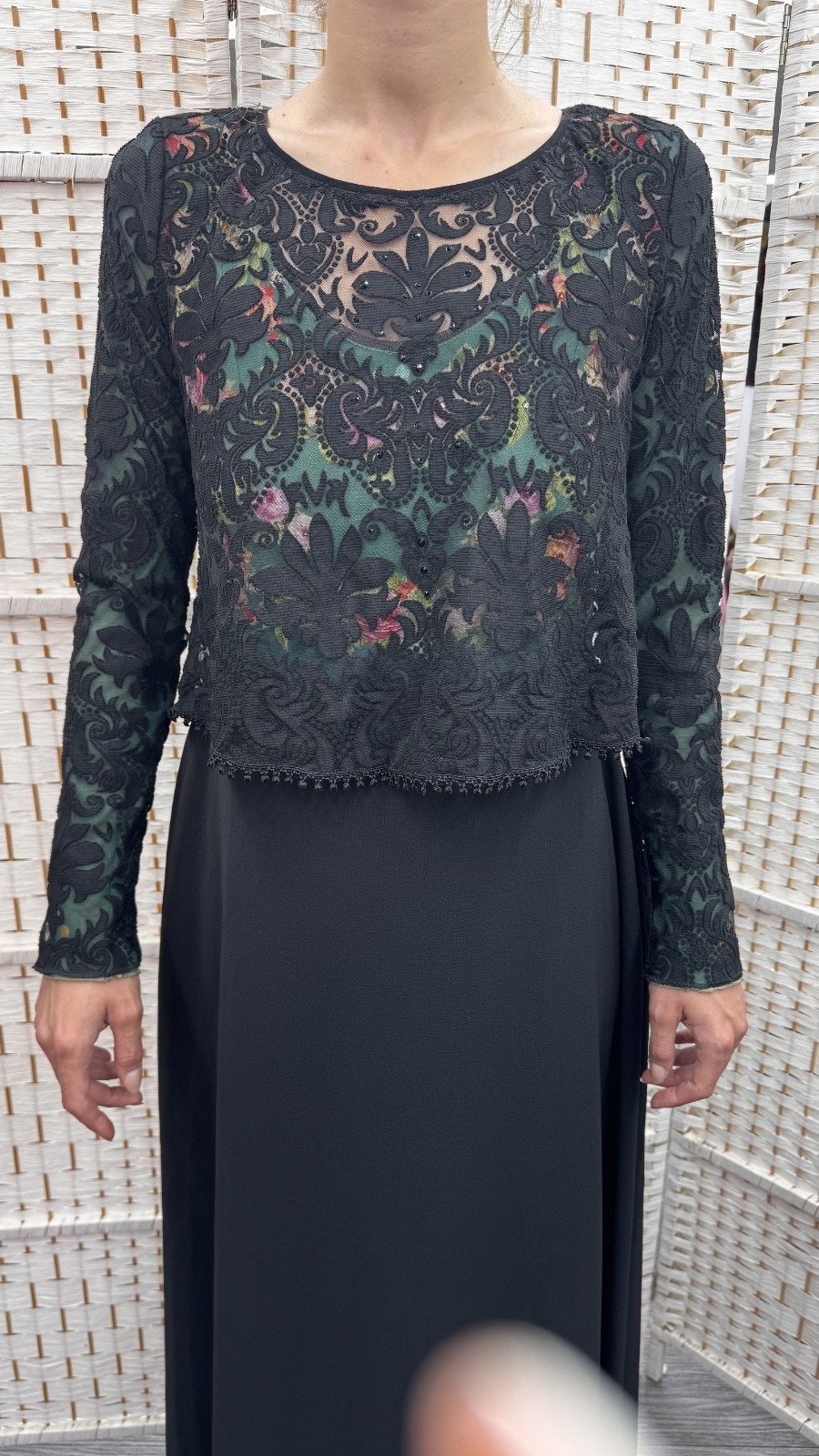 Michal Negrin Elegant Full length Floral dress Size – 38 – NWT