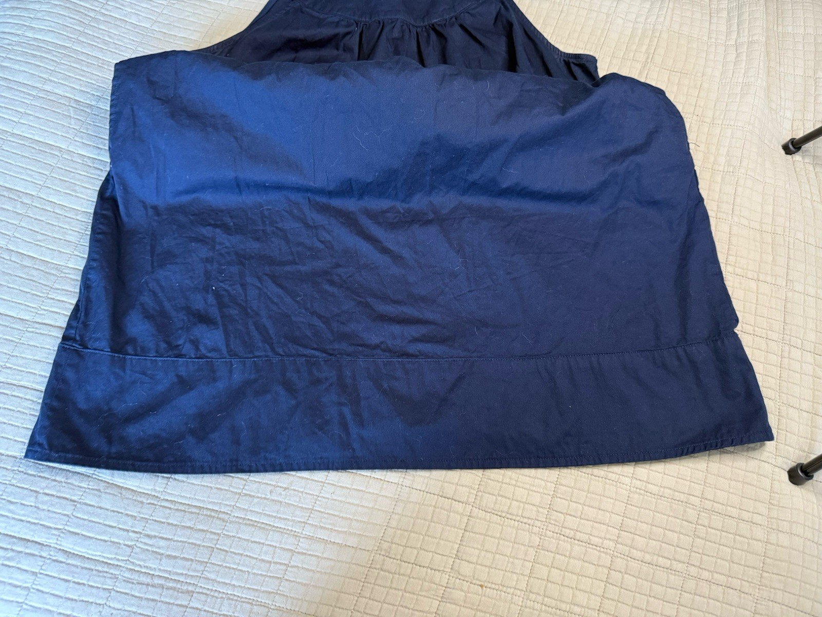 Free Assembly Large Belted Sleeveless Shift Dress Dark Blue Navy No Belt