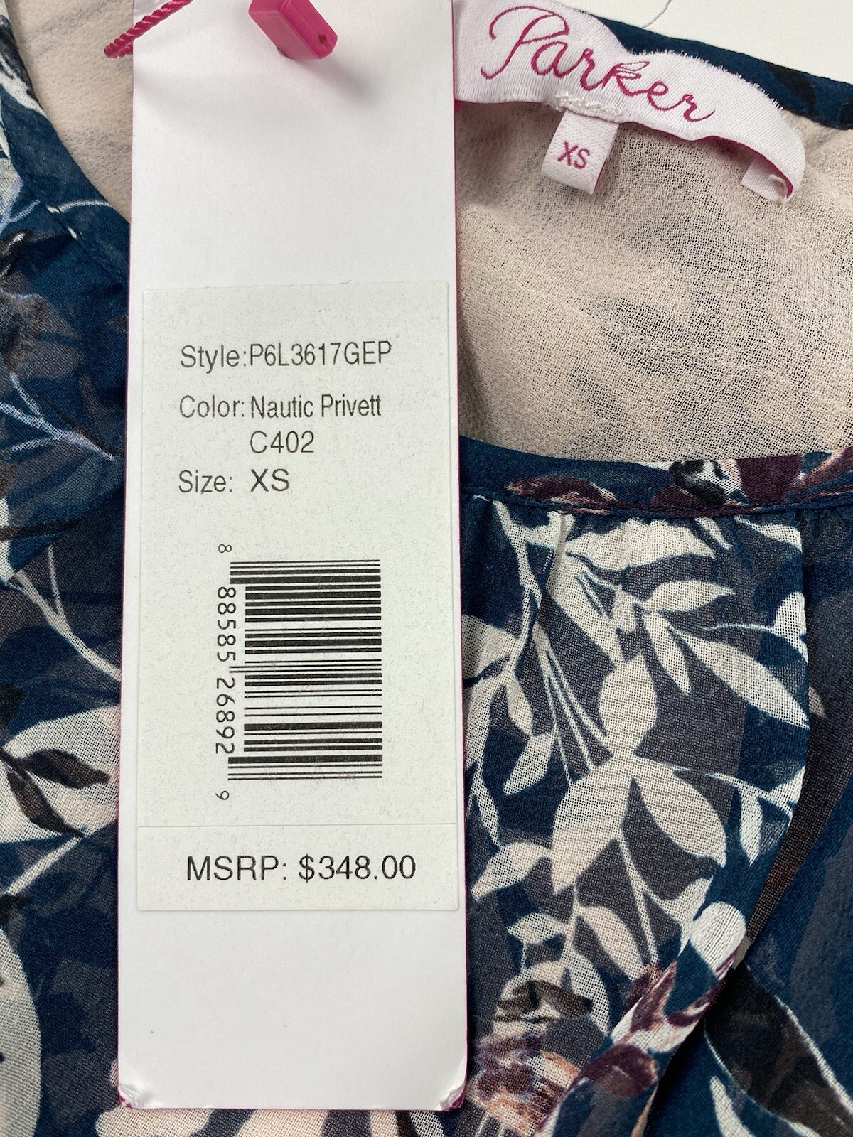 NWT $348 PARKER Silk Dress Boho Chic Festival Coquette Midi to Maxi XS