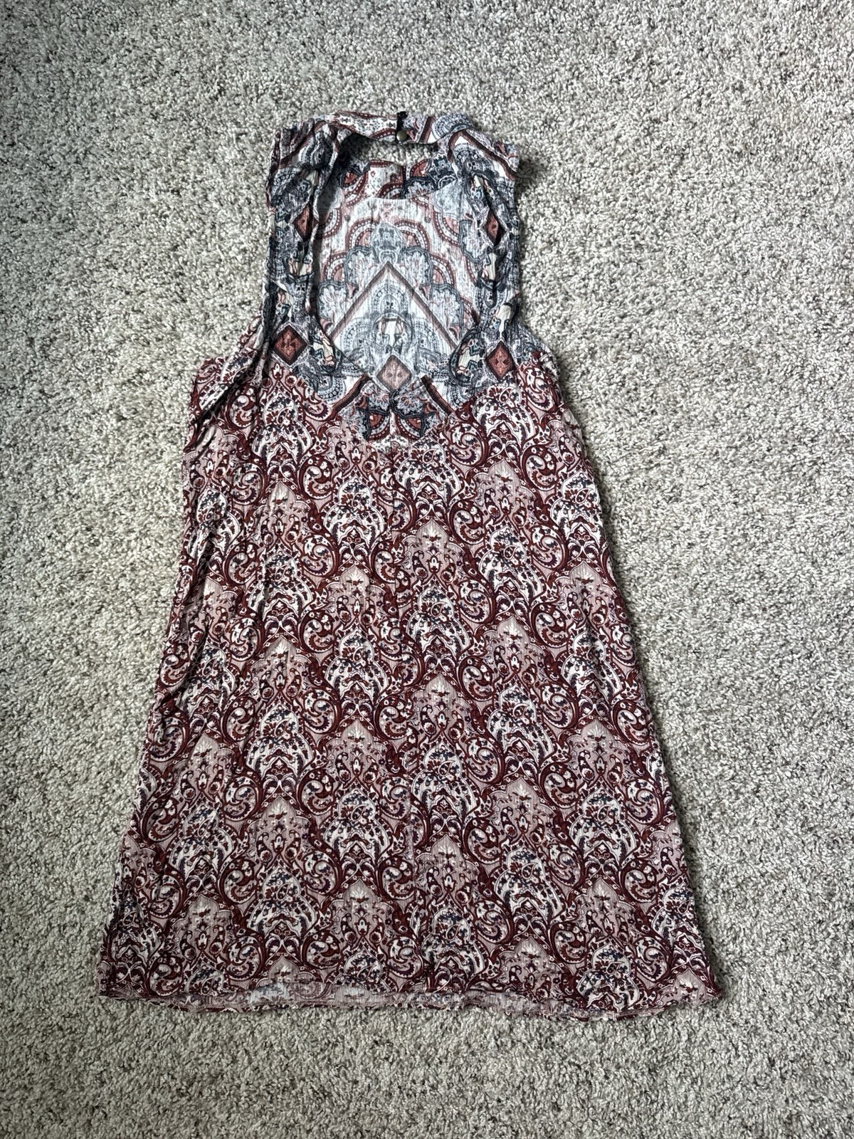 American Eagle Outfitters Multicolor Paisley Shift Dress SleevelessYTK Short S