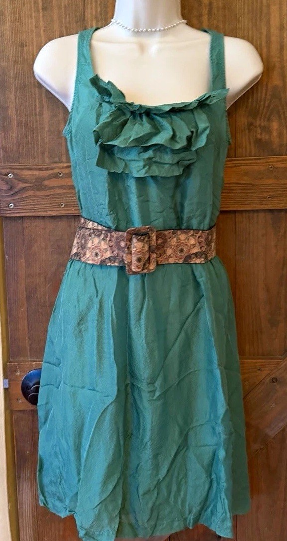 Left Coast by Dolan Ruffled Cocktail Dress Zip A-Line XS.