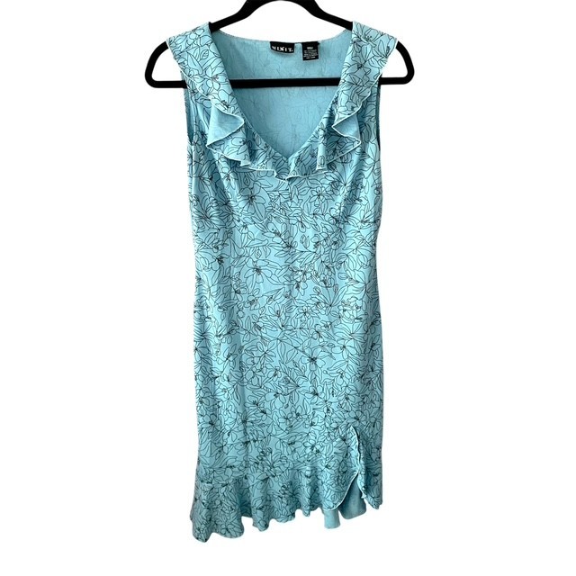 Babydoll Y2K Floral Dress Asymmetrical Ruffle Vintage Inspired Romantic Boho Sm