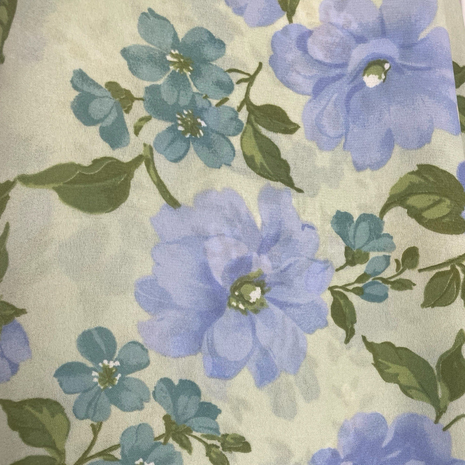Vintage Y2K Studio Ease Sage green floral column sack midi dress tie back L/XL