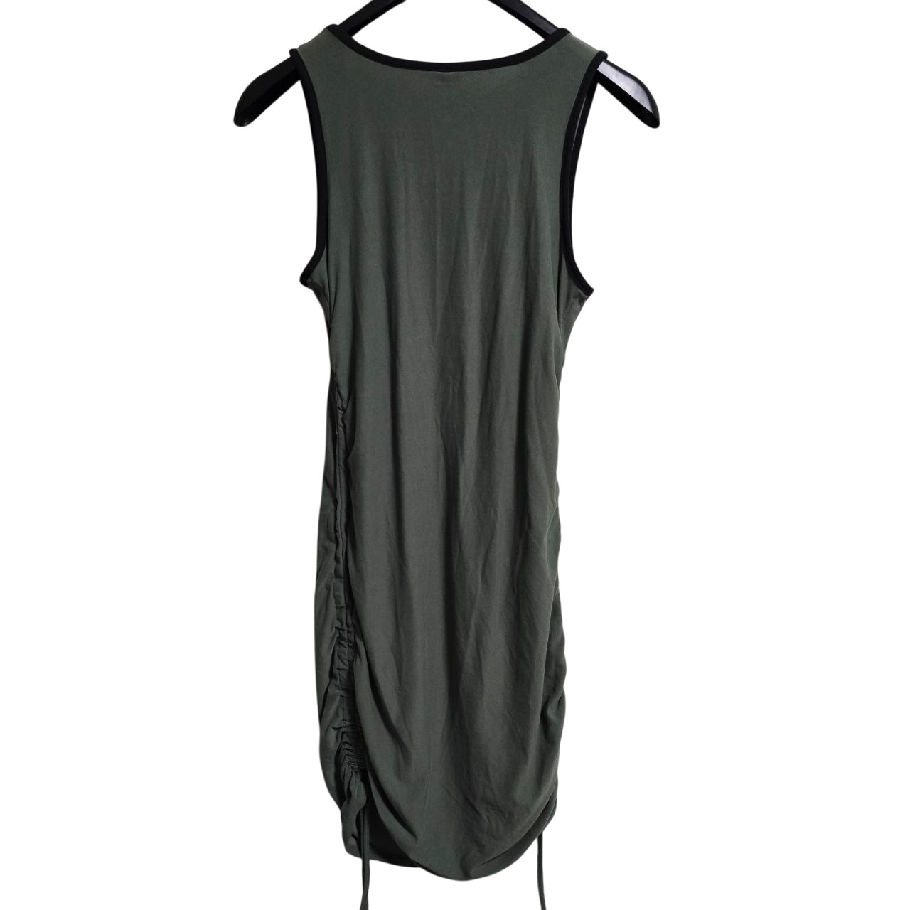 No Bounderies Good Vibes Cinched Side Bodycon Dress Olive Green Size L (11-13)