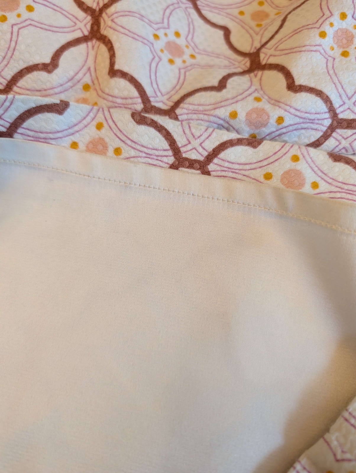 Boden Talia Ivory Patterned Sheath Dress Women’s Size 6R Lined EUC