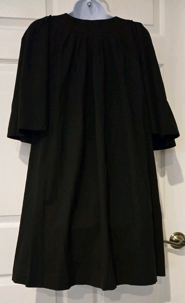 Pomander Place By Tuckernuck Black Pleated Flutter Sleeve Swing Dress Sz XXL