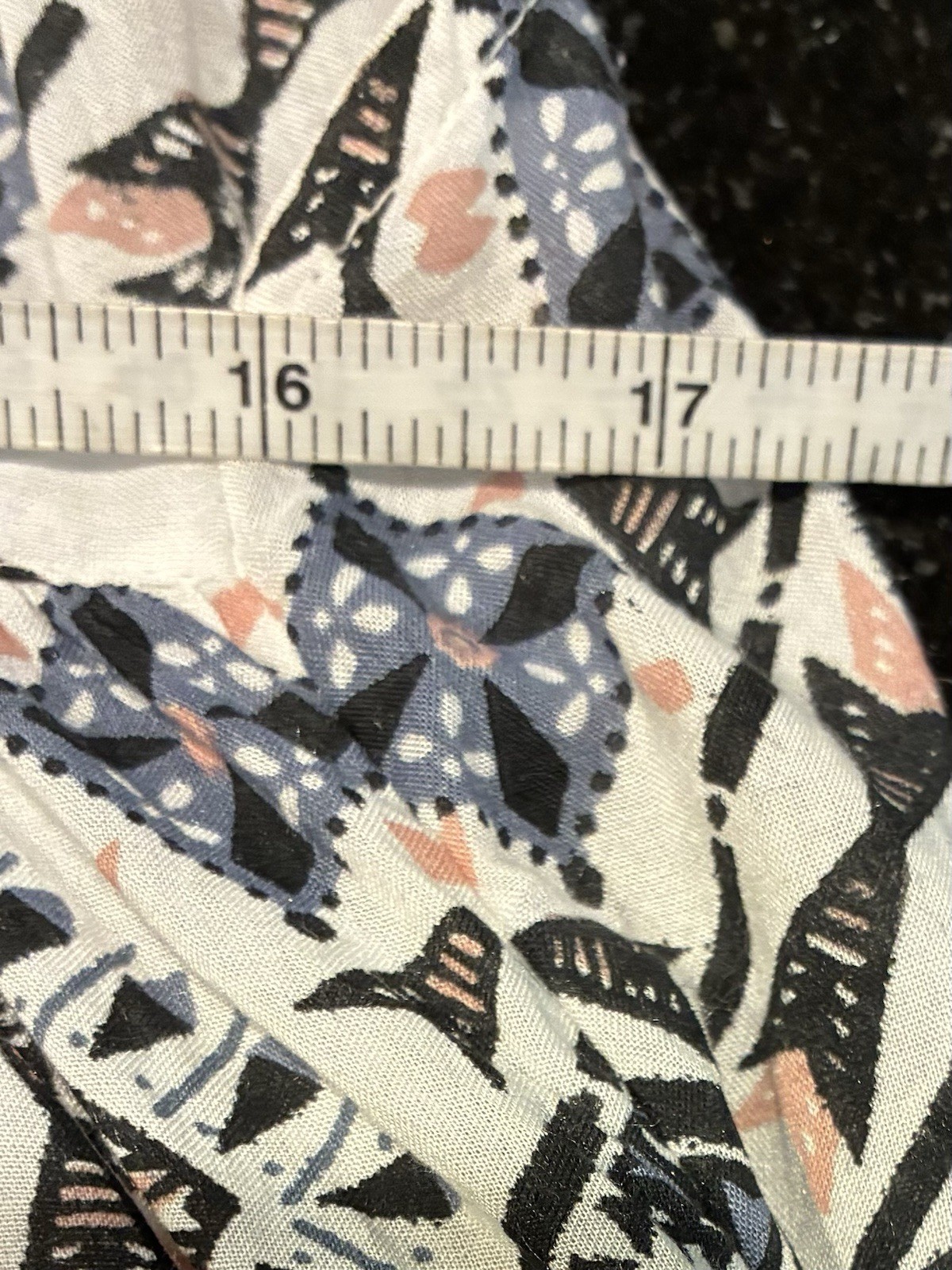 Rip Curl Dress Adjustable Straps Lightweight White Gray Geometric SZ. Lg