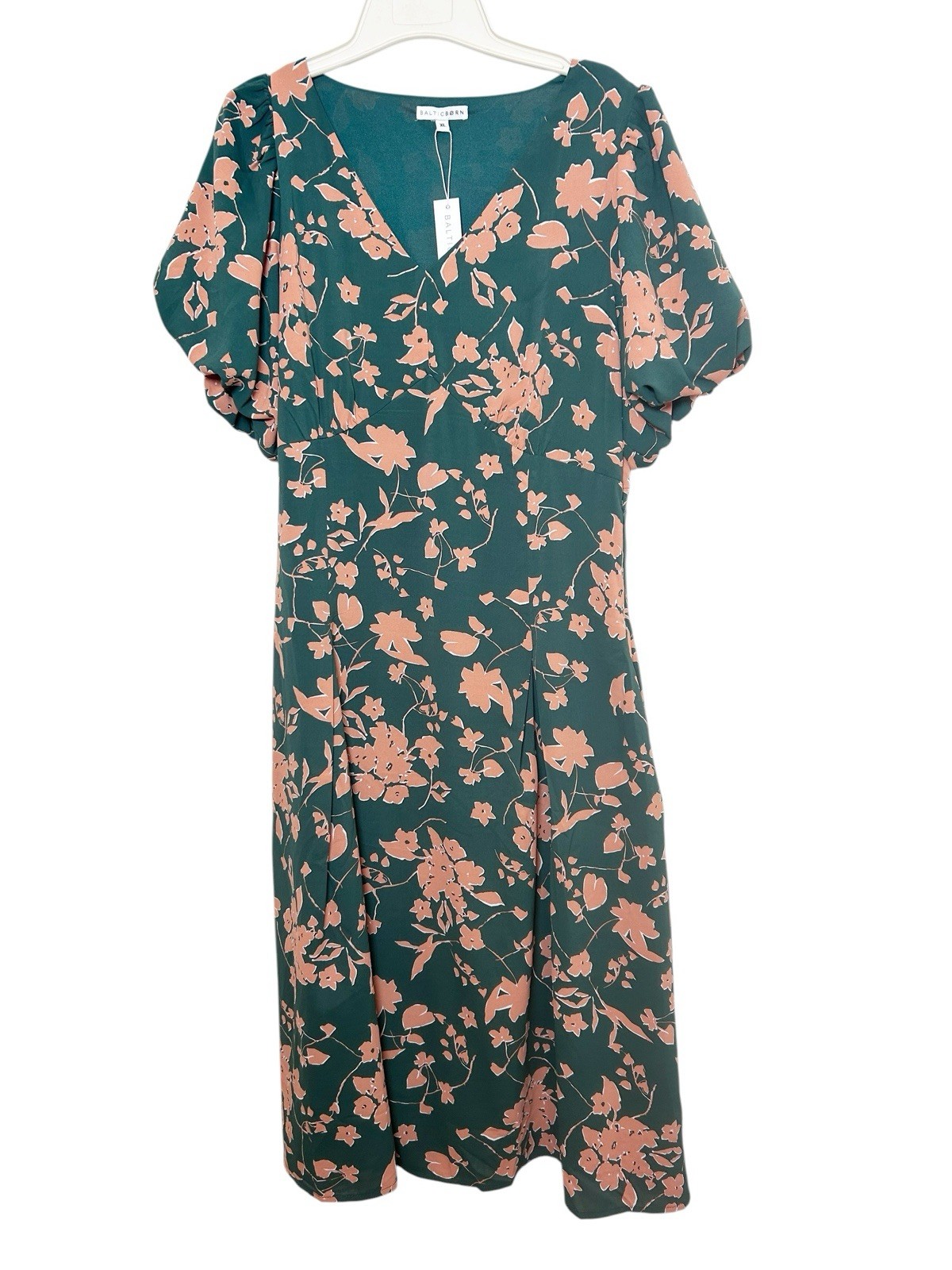 NWT baltic born green floral Adele midi dress size XL wedding cottagecore