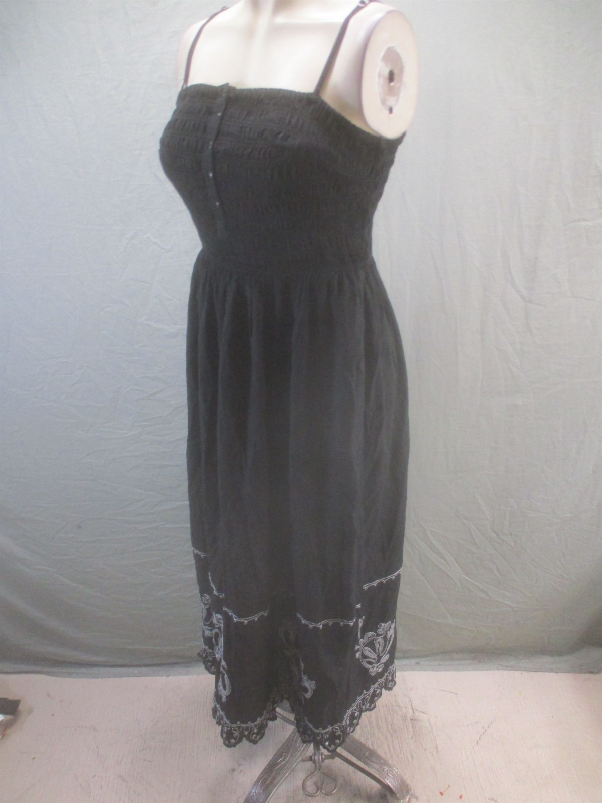 NWT Universal Thread Size S Womens Black Lace Sleeveless Straps Sundress 465