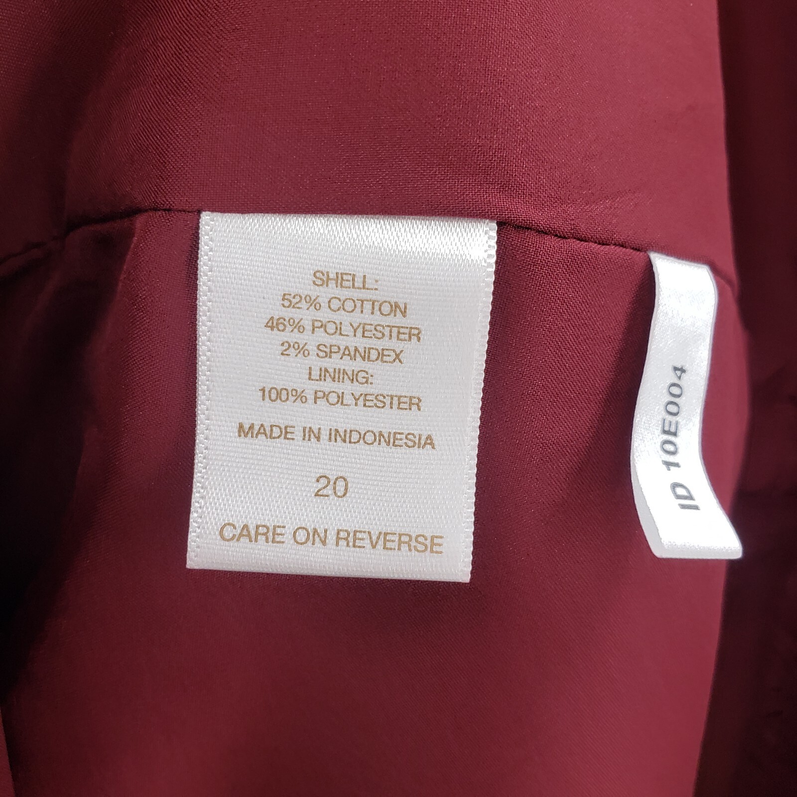 Eva Mendes 20 Damask Fit Flare Dress Sleeveless Pleated Zip Up Cotton Burgundy