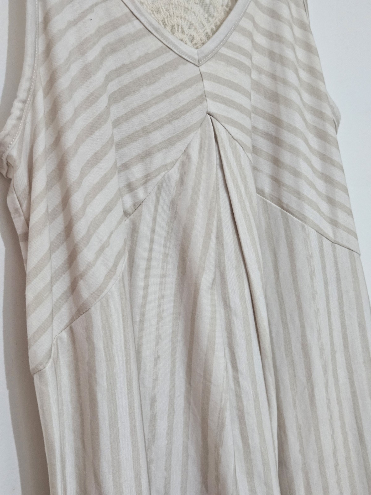 Mudd Women’s Sleeveless Boho Striped Cream Dress Size L