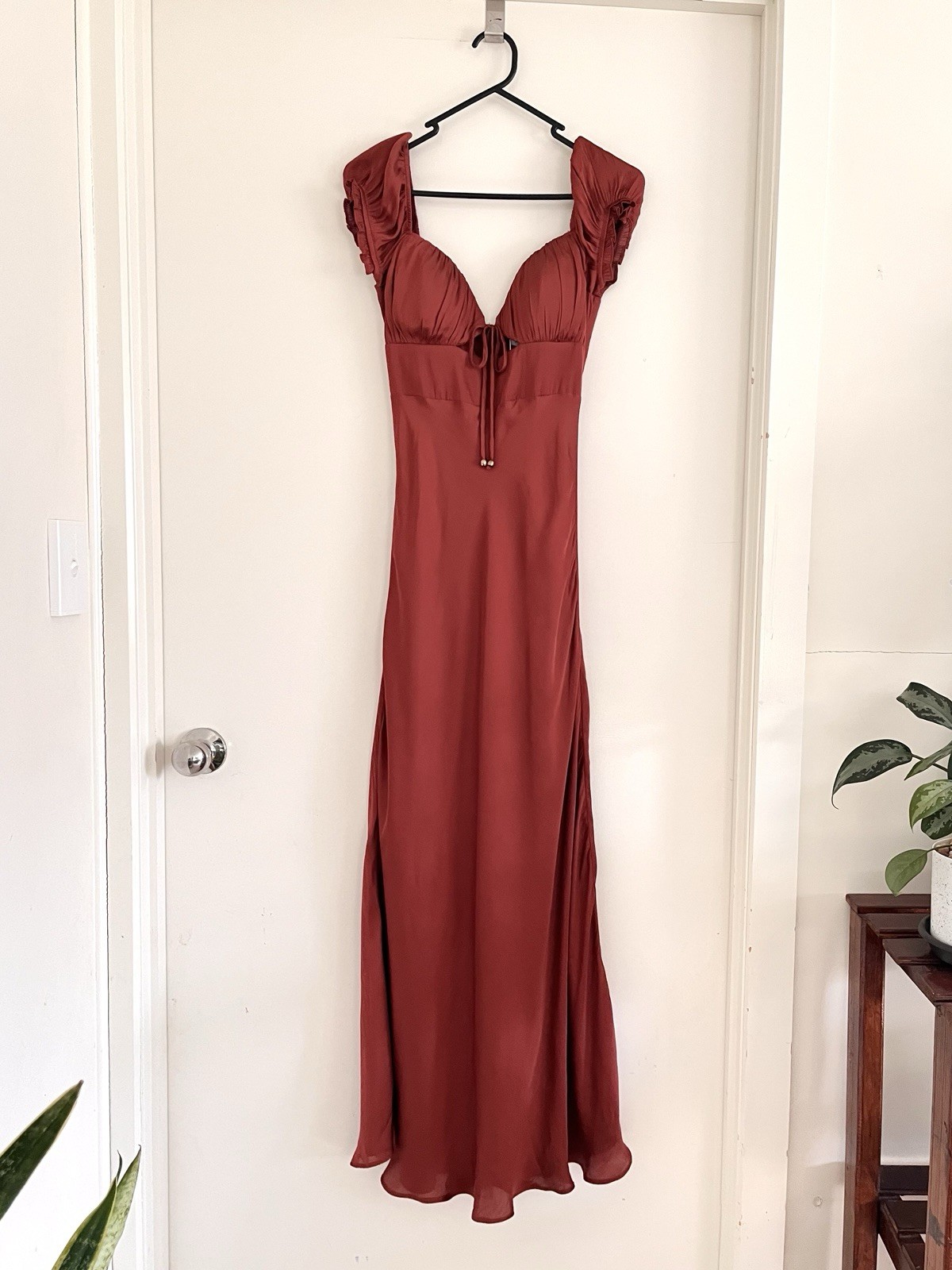 Sweet Pot Rusty Brown Maxi Dress Size 8