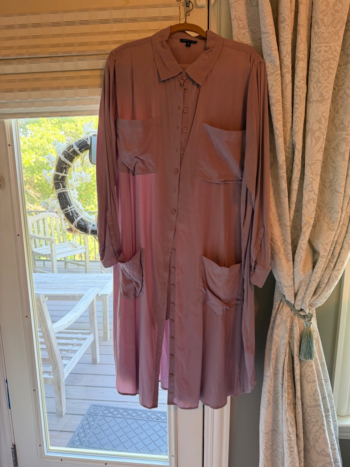 Universal Standards Long Sleeve Rose Collar Neck Dress (L: 22-24)