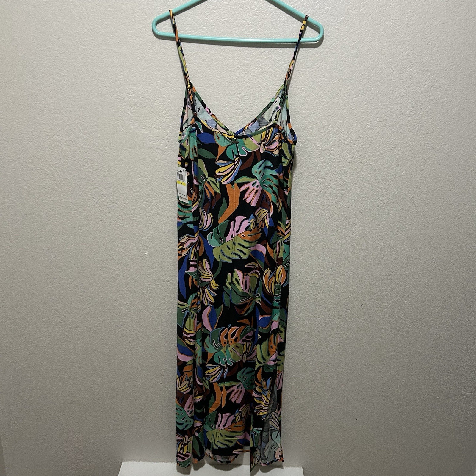NWT Rip Curl Sunset Luau Midi Dress Medium Tropical Floral Beach Boho Surf