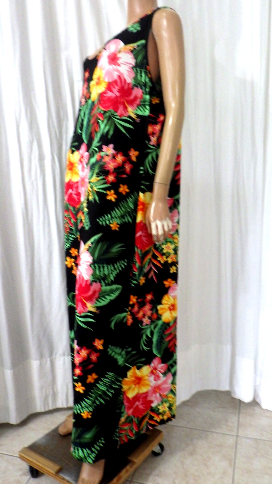 NWT ROUGE SIZE 4X STRETCH KNIT MULTICOLOR SHEATH MAXI Dress BUST 52″ NIP