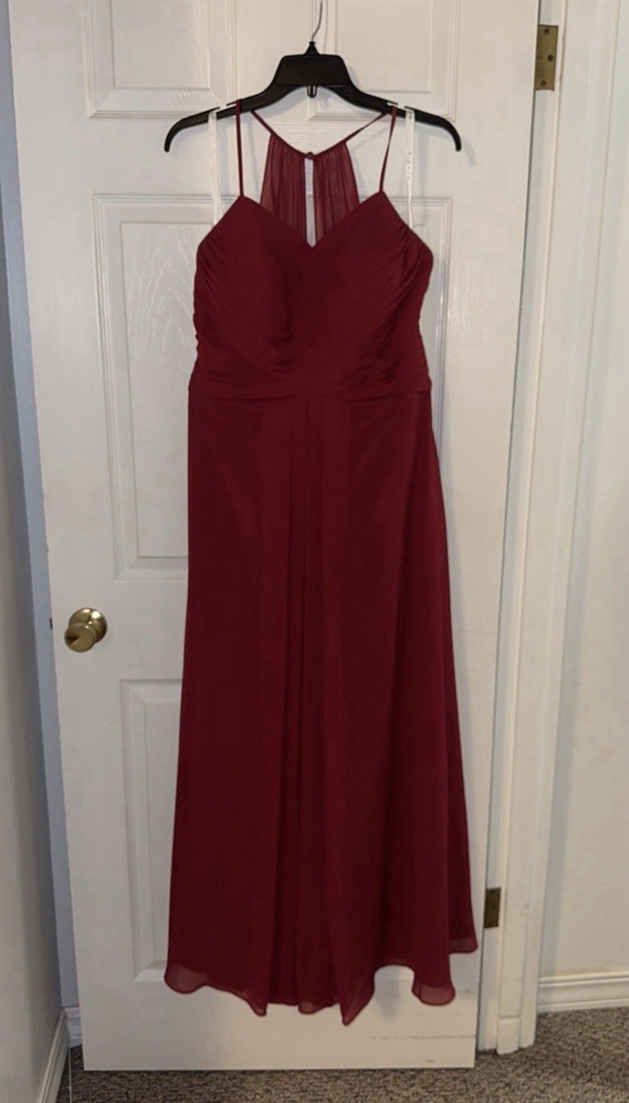 Azazie Burgundy Bridesmaid Dress Size 14