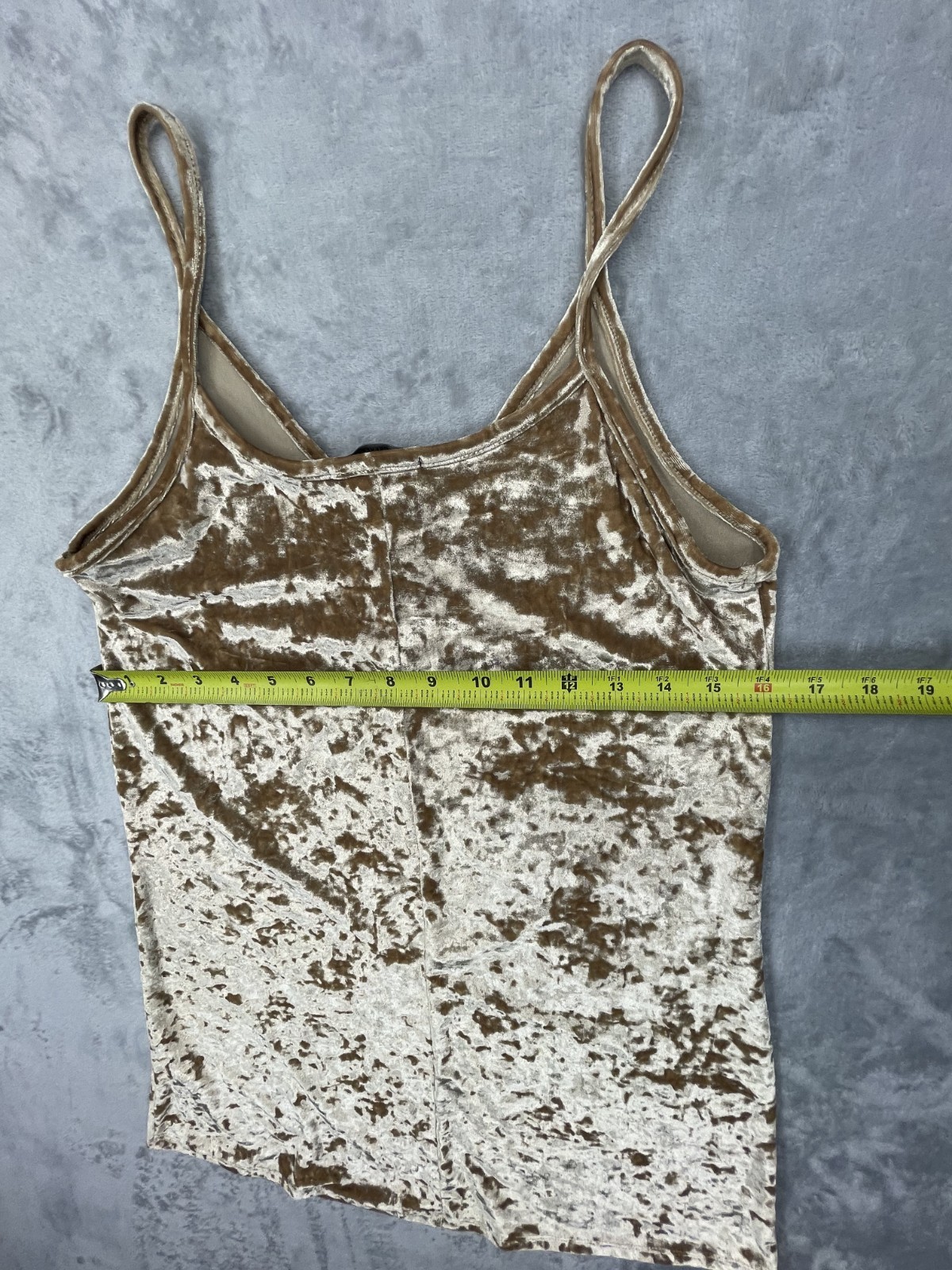 NWT Crushed Velvet Small Yellow Gold Dress | Shimmer Metallic Cocktail Party