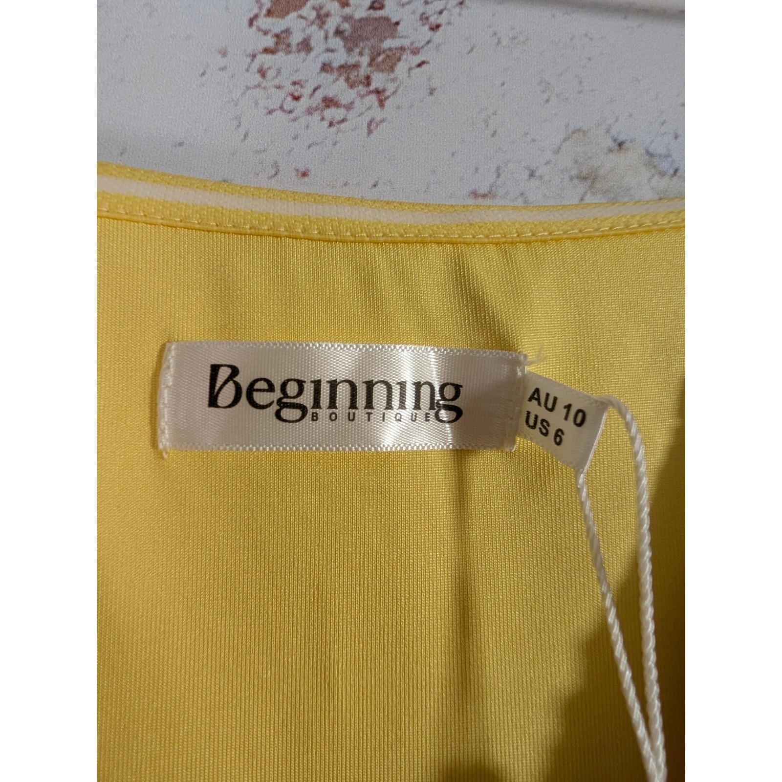 Beginning Boutique Braelyn Strapless Maxi Dress Womens 6 Yellow Mesh Formal Gown