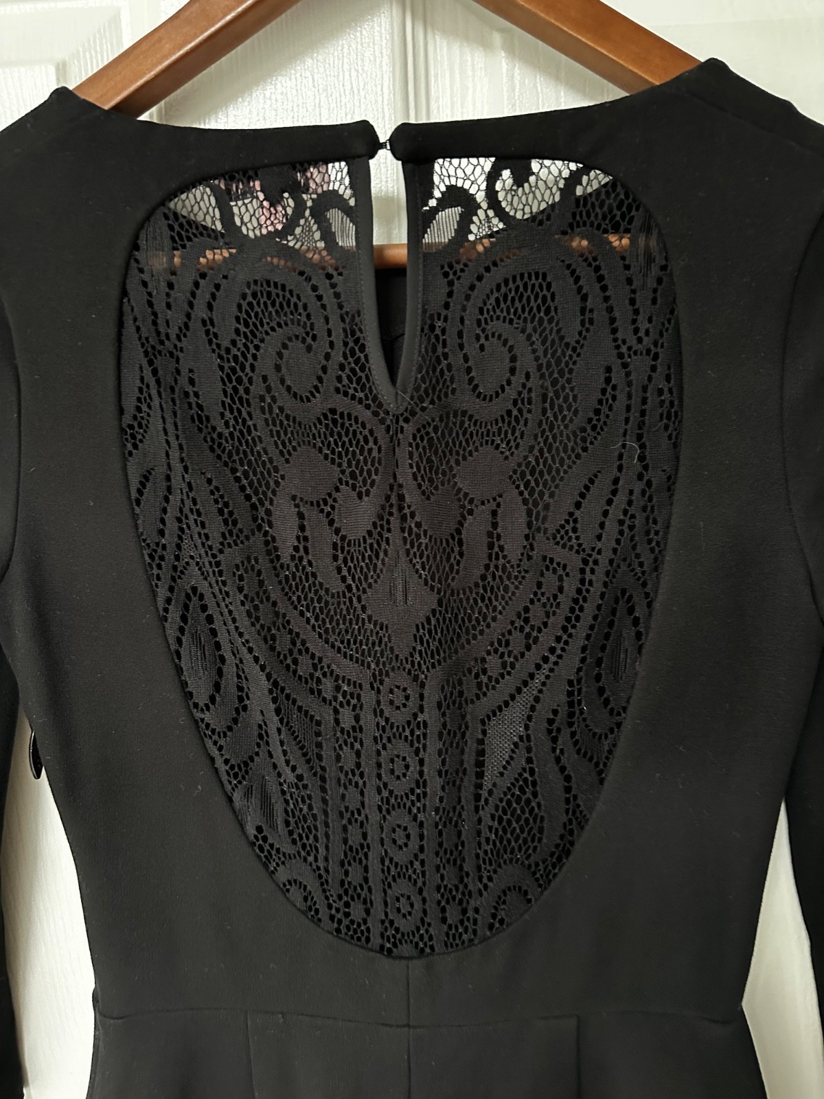 Juicy Couture Black Lace Back Skater Dress – XS Pockets Goth Vintage Style Y2K