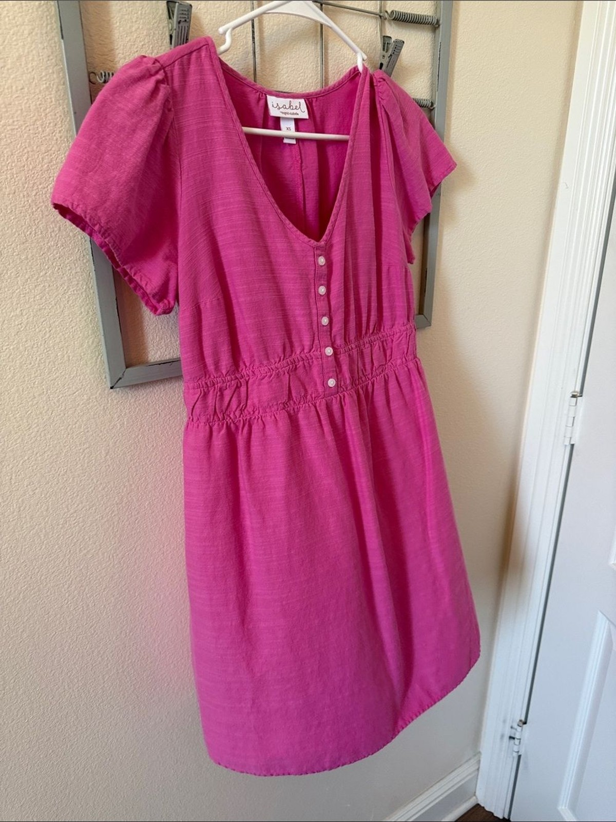 Isabel Maternity by Ingrid & Isabel Bright Pink Scoop Neck Top XS
