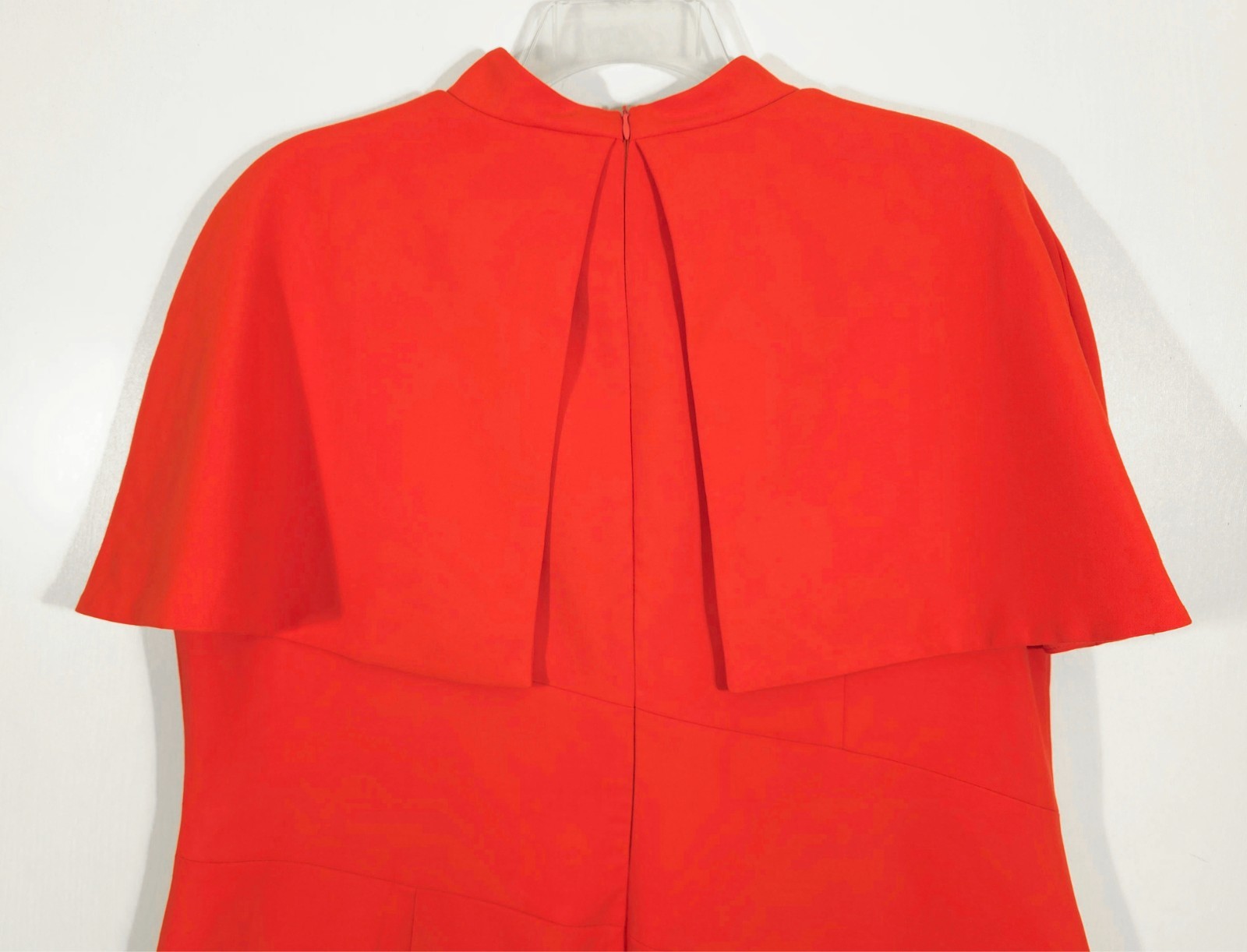 Karen Millen Plus Size Compact Stretch Caped Cap-Sleeved Neck Tie Dress US20