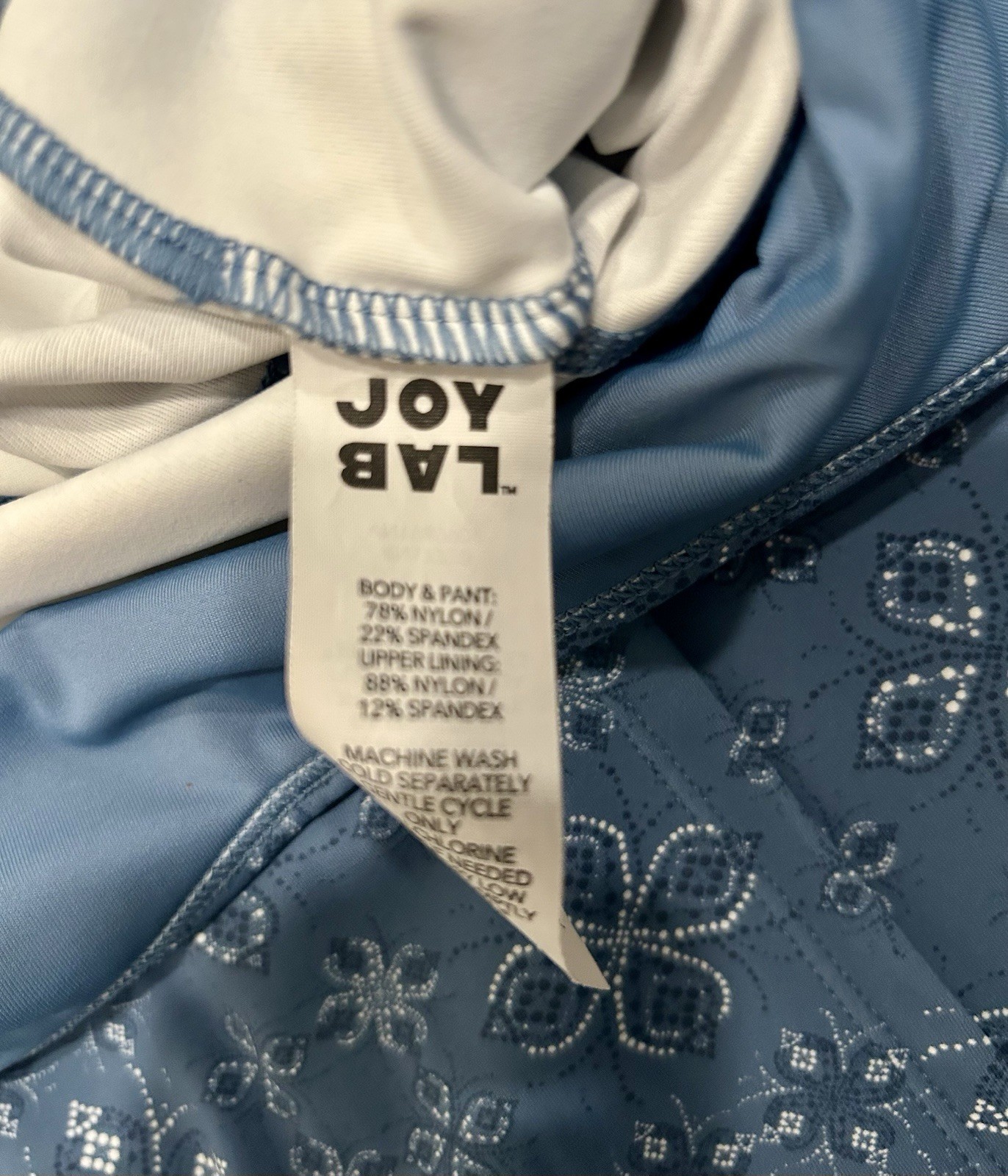 Joy Lab Blue Bandana Paisley Print Active Dress Size Large