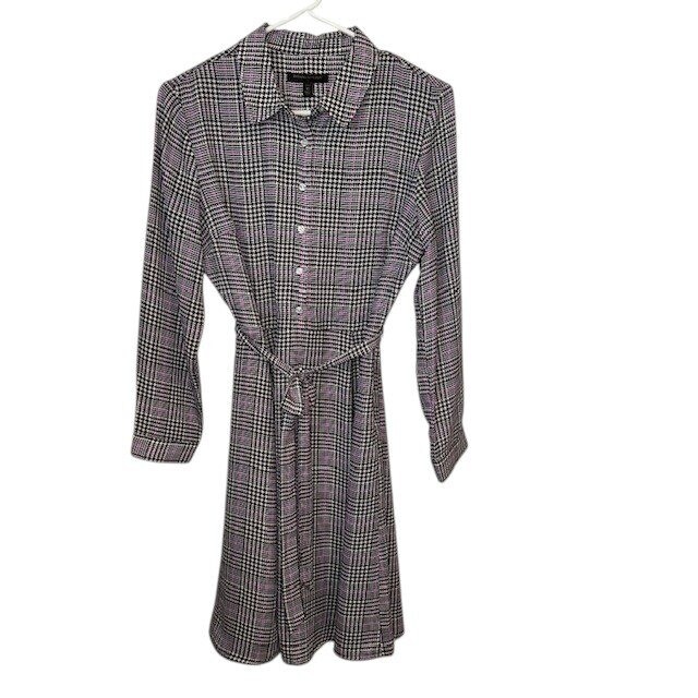 Banana Republic Plaid Shirt Dress Career Casual Workwear Petite 10