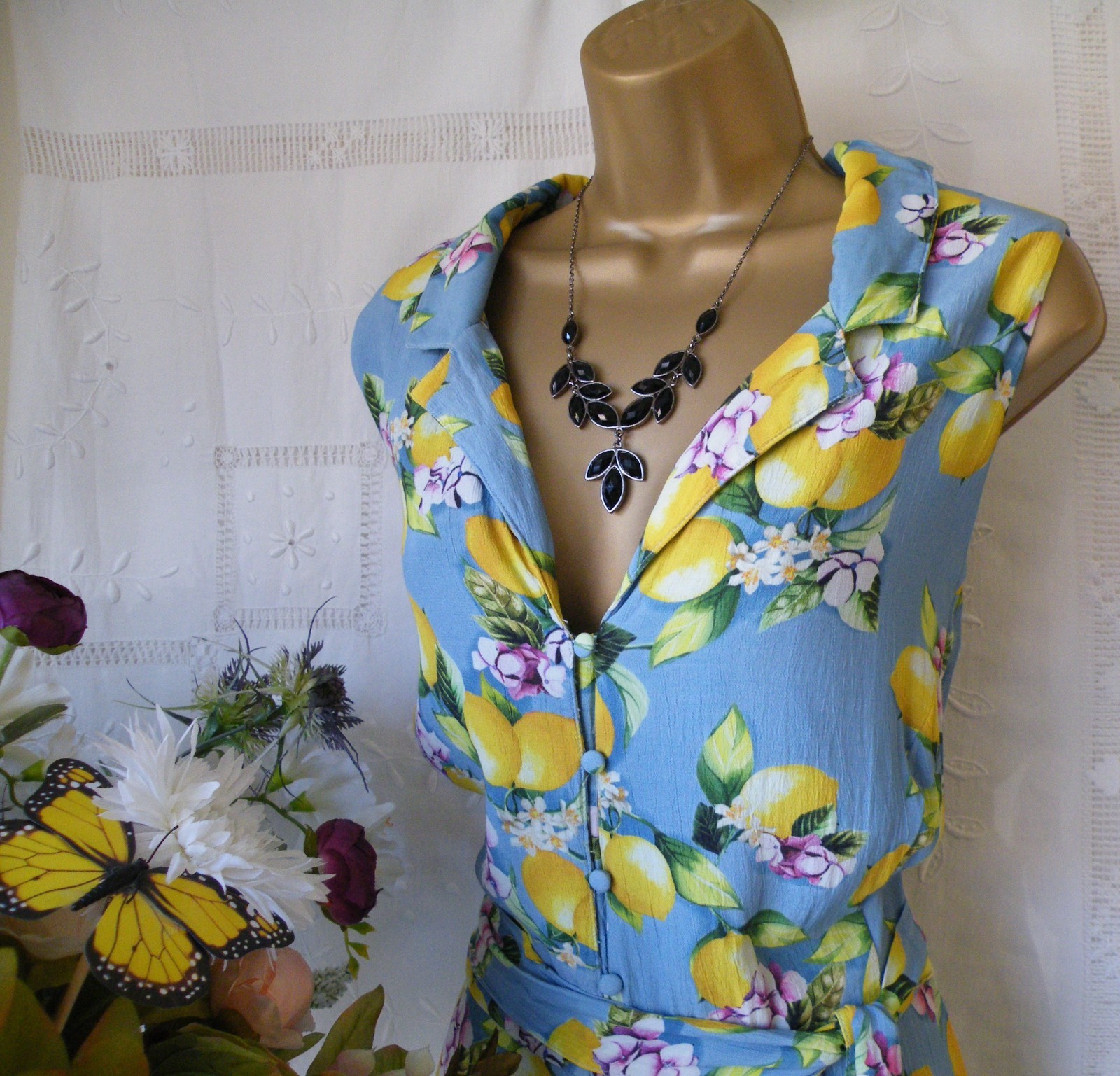 👗******MONSOON PRE-OWNED “LIBRA LEMON” DRESS SIZE 22******👗