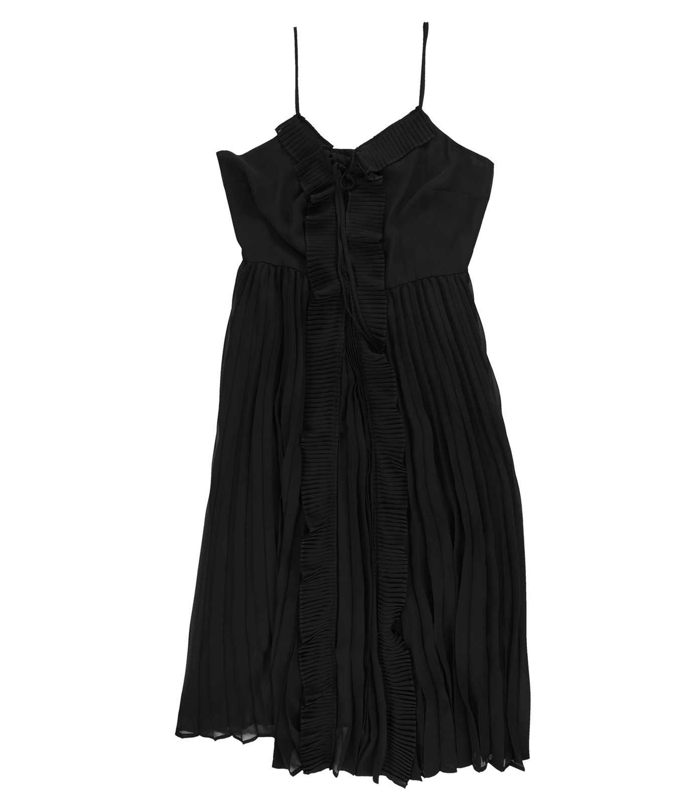 bar III Womens Ruffled Pleat Fit & Flare Dress, deepblack, 10