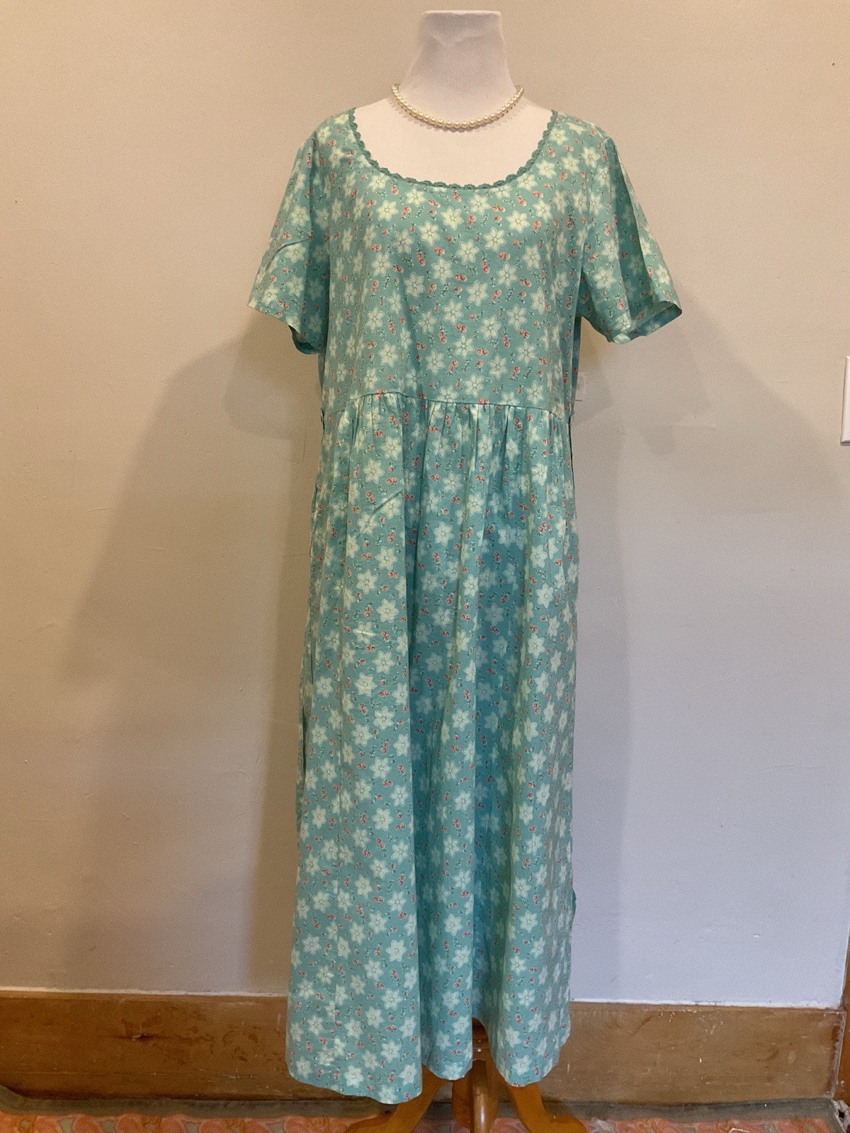 NWOT APRIL CORNELL 100% Cotton Maxi Dress Sz M