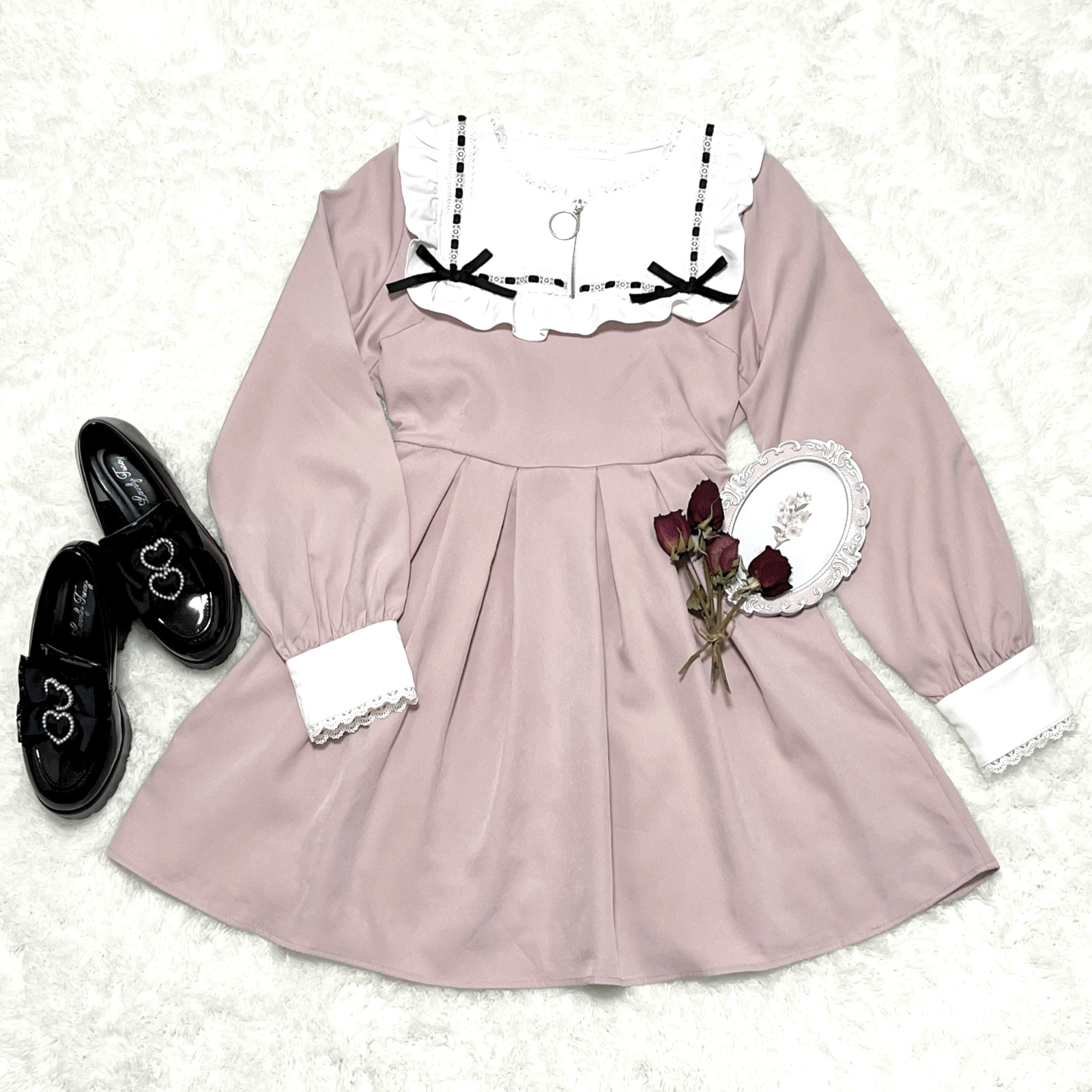 Japanese Fashion Dear My Love Long Dress Pink M Kawaii Jiraikei Ryousangata