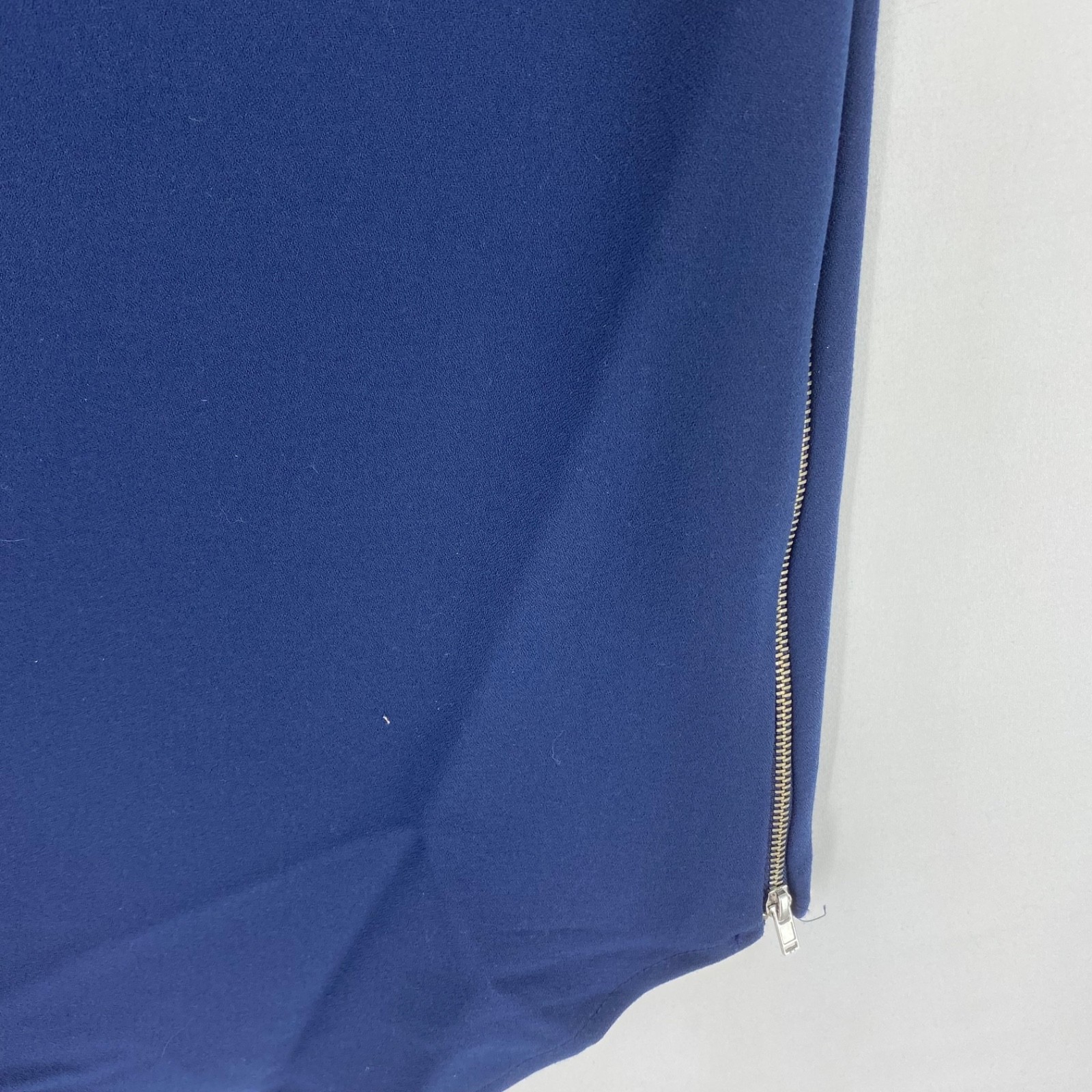 Bar III Womens XS Pullover Short Dress Twilight Blue Zipper Accents Short Sleeve
