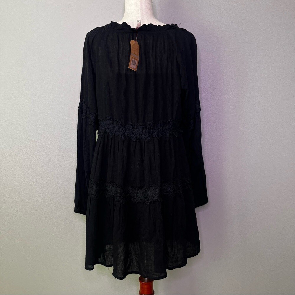 NWT Red Camel Black Heirloom Romance Peasant Dress / SZ 1X