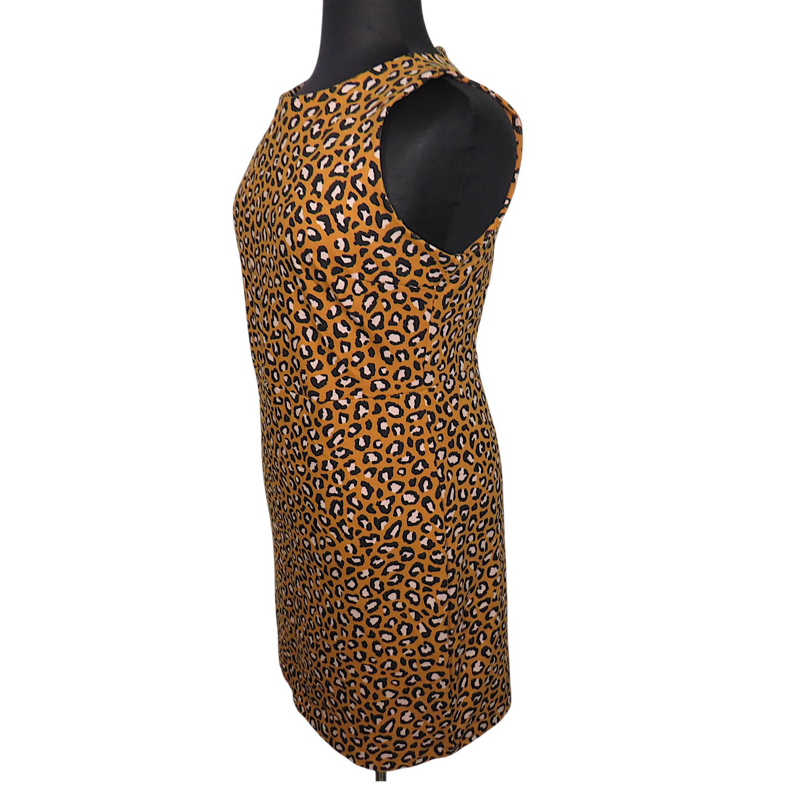 Old Navy Cotton Blend Leopard Print Sleeveless Sheath Dress Size XL